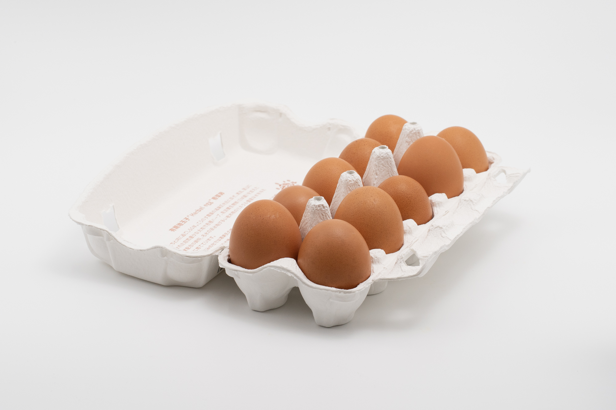 和みの杜 香草卵 10個パック開封